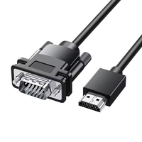 Câble adaptateur VGA SOTAKO Active avec blindage en feuille et gaine en PVC, 1080P, pour ordinateur portable, PC, moniteur, projecteur, convertisseur HDTV pour ordinateur de bureau