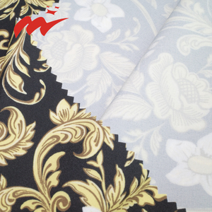 Роскошный дизайн, большой золотой цветок, легкий 4 направления, стрейч, спандекс, 100D полиэстер, тканая ткань с цветочным принтом для платья, блузки - Product Image 2