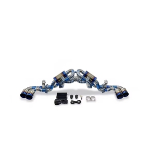 Sistema de escape Catback de titanio MPER para <span class=keywords><strong>Ferrari</strong></span> <span class=keywords><strong>F430</strong></span> 4.3L, titanio grado T304, alto flujo, reducción de peso, Plug and Play - Product Image 4