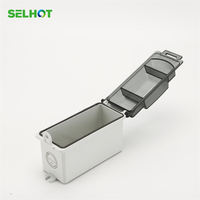 Boîte de distribution électrique SELHOT 2 voies IP66, boîte de commande électrique extérieure en plastique, poteau d'éclairage public, boîte de distribution étanche pour surface