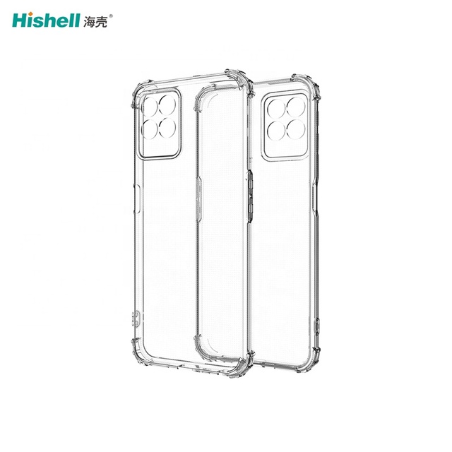 OEM and ODM Factory Price Case Clear Transparent Plain TPU Anti UV Mobile Cell Phone Case Cover for Oppo Realme8i