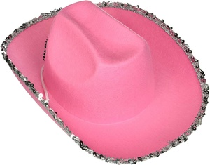 <span class=keywords><strong>Sombrero</strong></span> <span class=keywords><strong>Vaquero</strong></span> Rosa con Lentejuelas Brillantes y Tiara Intermitente de SOLPOP, Diseño de Corona de <span class=keywords><strong>Princesa</strong></span> Vaquera - Product Image 4