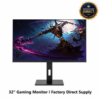 Moniteur de jeu 32 pouces 2K 75Hz avec interface IPS, rétroéclairage RVB, temps de réponse de 1 ms, vente en gros d'usine OEM ODM
