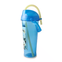 Nouvelle Bouteille d'Eau en Plastique Personnalisable 2026 avec Poignée et Paille – Idéale pour Souvenir