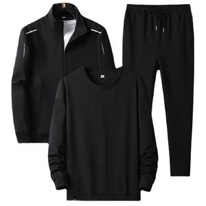 Ensemble de <span class=keywords><strong>Sport</strong></span> Trois Pièces pour <span class=keywords><strong>Homme</strong></span>, Survêtement Décontracté avec Sweat à Capuche, Manteaux et Pantalons de Jogging pour Adultes – Vêtements de <span class=keywords><strong>Sport</strong></span> Automne <span class=keywords><strong>Homme</strong></span> – Personnalisation du Logo Acceptée - Product Image 1