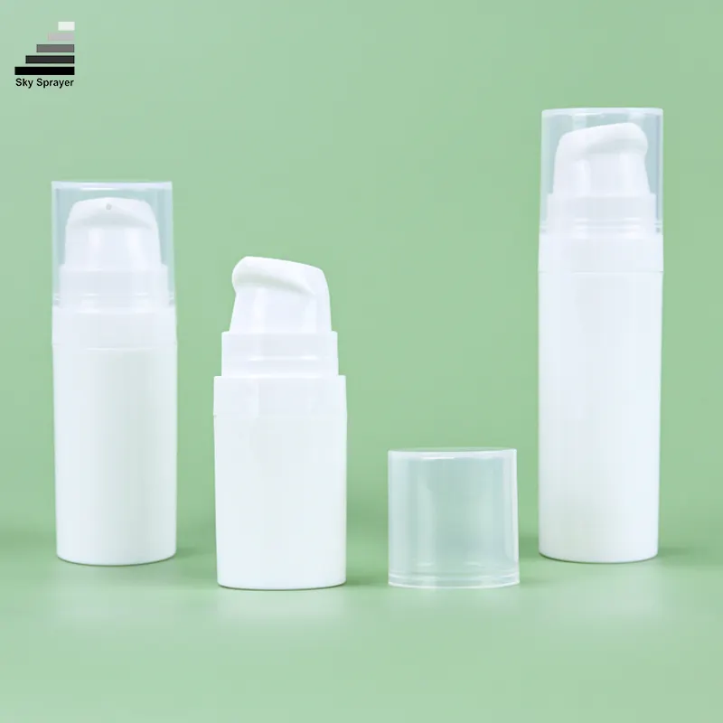 Kunden spezifische 30ml 50ml 80ml 100ml 120ml 150ml kosmetische Verpackung Lotion Flaschen Pump Kunststoff Airless Flasche PP Airless Flasche