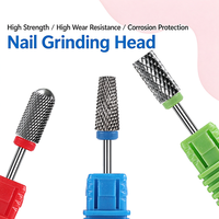 Foret à ongles cylindrique durable à tête ronde, outil universel pour retirer le vernis à ongles et prendre soin des cuticules