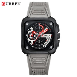 นาฬิกาข้อมือผู้ชาย Curren 8461 หรูหรา ดีไซน์สี่เหลี่ยม นาฬิกาควอตซ์ กันน้ำ ของแท้ เรืองแสง พร้อมฟังก์ชั่นจับเวลา สำหรับผู้ชาย Relogio - Product Image 3
