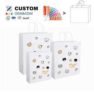 Vente en gros de sacs de fête pour enfants pour anniversaires sacs Goodie en <span class=keywords><strong>blanc</strong></span> pour vêtements et chaussures Cumpleanos Bolsa Regalo - Product Image 1