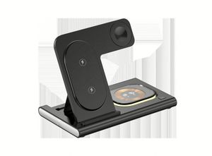 Nuevo Soporte de Carga Portátil de 15W, <span class=keywords><strong>Cargador</strong></span> Inalámbrico Plegable 3 en 1 Multifuncional Universal para iPhone, <span class=keywords><strong>Samsung</strong></span> y Auriculares - Product Image 4