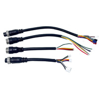 Faisceau de câbles personnalisé avec connecteur aviation multipol, assemblage de câbles blindés FT1 ignifuge, OEM pour l'automatisation industrielle