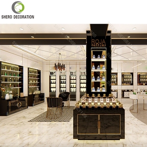 Muebles Personalizados <span class=keywords><strong>para</strong></span> Tienda de Cosméticos, Vitrina de <span class=keywords><strong>Maquillaje</strong></span> de Madera, Exhibidor de Perfumes con Iluminación LED <span class=keywords><strong>para</strong></span> Salón de Belleza - Product Image 4