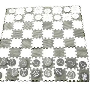 Tappetino da Gioco 2 in 1 in Schiuma EVA per Dama <span class=keywords><strong>e</strong></span> Scacchi Giganti per Bambini - Product Image 6