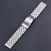 Bracelet de montre JAETIUM en acier inoxydable de haute qualité, type vis, avec fermoir, remplaçable, durable, en métal