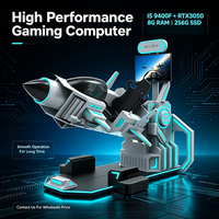 Simulateur de vol VR 9D à haute rentabilité, plateforme de réalité virtuelle à rotation 360 degrés, machine de vol d'arcade pour centre commercial