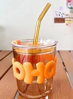 Nouvelle gourde en verre portable de style INS créatif avec logo personnalisable – Idéal pour la rentrée scolaire et comme souvenir