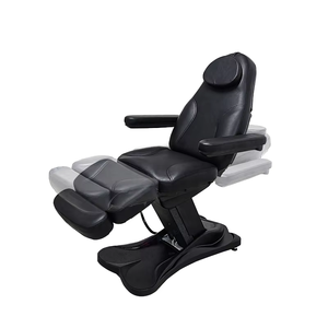 블랙 모던 다기능 전동 뷰티 접이식 베드 타투 베드 수술 의자 3/4 모터 미용실용 - Product Image 3