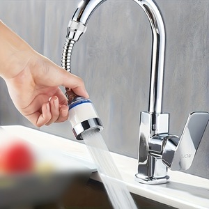 Robinet anti-éclaboussures au design minimaliste moderne, avec extension col de cygne, filtre amplificateur de pression pour <span class=keywords><strong>douchette</strong></span>, aérateur rotatif allongé pour l'eau - Product Image 1