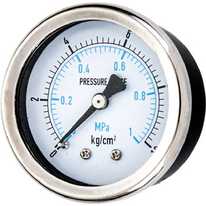 เกจวัดแรงดันแบบแกนคู่ 50 มม. 1MPa ตัวเรือนสแตนเลส พร้อมขายึด ขั้วต่อทองแดงรูปทรงเพชรสำหรับแก๊ส - Product Image 4