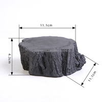 Support de pot en béton à texture bois personnalisé, matériau ciment écologique, style chinois, base de théière Kung Fu, décoration pour salon de thé