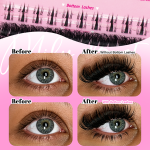 Langanhaltende D-Curl Ultra-Volumen 200D Cluster-Wimpern Flauschig Aussehende Weiche Volumen-Wimpern 7-25mm DIY Wimpern-Cluster - Product Image 5