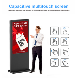 Totem d'affichage numérique extérieur étanche 3000 Nits, écran tactile 43/55 pouces, kiosque publicitaire vidéo Android pour restaurants et commerces <span class=keywords><strong>de</strong></span> détail - Product Image 4