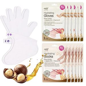 Hydrating Hand Mask Relieve and Soften with Shea Butter & Jojoba Oil Deep <b>Moisturizing</b> <b>Gloves</b> for Dry Cracked Hands Self Care - Product Image 5