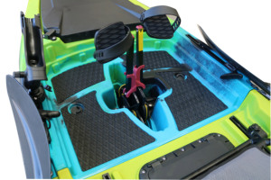 Kayak modulaire de pêche à pédale Kayak à pédale pour 2 personnes Kayak pliant détachable avec pédale fabriqué <span class=keywords><strong>en</strong></span> Chine 3 ans de canoë - Product Image 5