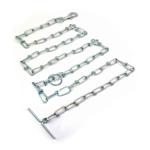 Laisse pour chien classique solide et robuste de qualité avec chaîne en fer - Product Image 1