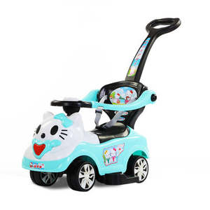 لعبة بلاستيكية من مادة ABS للأطفال <span class=keywords><strong>3</strong></span>-في-1 بشخصيات كرتونية ، تمرين أرجوحة للأطفال تعمل بالبطارية لمدة 2-4 سنوات ، سيارة أرجوحة للأطفال <span class=keywords><strong>3</strong></span>-8 - Product Image 4