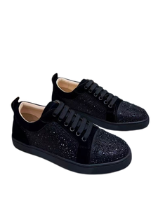 Chaussures luxueuses de conception nouvelle avec diamants, élégantes et décontractées, de qualité supérieure, de couleur unie, à semelle souple et plate. - Product Image 4