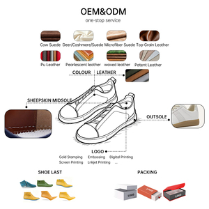 ओम निर्माता इतालवी लक्जरी उच्च गुणवत्ता वाले पुरुषों के शीर्ष ग्रेड काउच वाटरप्रूफ लुभावनी स्केटबोर्ड आकस्मिक स्नीकर्स जूते - Product Image 2