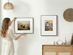 Cornice Fotografica <span class=keywords><strong>E</strong></span> Ink da 10 Pollici con Motivo Intrecciato in Metallo Argento, Cornice Smart WiFi OEM ODM per Arredamento Moderno - Product Image 5