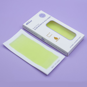 Strip Wax Siap Pakai Trummed Warna Kuning untuk Penghilang Bulu, Cocok untuk Kulit Sensitif, Termasuk Tisu Minyak Pasca Wax untuk Tubuh, Lengan, dan Ketiak - Product Image 2