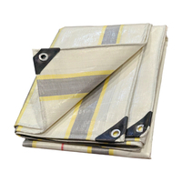Bâche enroulable robuste, durable, imperméable et écologique en HDPE tissé enduit, multi-usages, protection contre la pluie pour tente industrielle, anti-UV