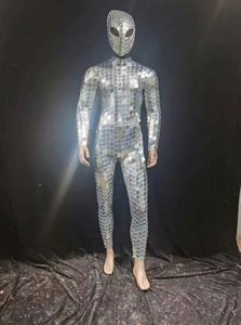 Conjuntos de Disfraces Brillantes Plateados y Dorados para <span class=keywords><strong>Mujer</strong></span>, de Spandex/Nylon Reflectante, para Actuaciones en Escenario y Discotecas - Product Image 6