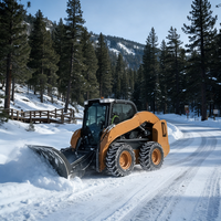 Balayeuse à neige rotative pour mini-chargeuse pour le déneigement des routes avec bords anti-usure remplaçables pour les importateurs de machines