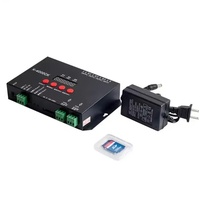 Contrôleur de pixels LED K-4000C, lecture de carte SD, compatible WS2812, sortie SPI DMX512, DC5V 12V 24V, décodeur DMX512 programmable