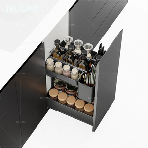 NUOMI LAMBO 400 Cestello Estraibile per Spezie, Accessori per <span class=keywords><strong>Mobili</strong></span> da <span class=keywords><strong>Cucina</strong></span>, Organizzatore per Bottiglie, Cestello Portaoggetti - Product Image 1