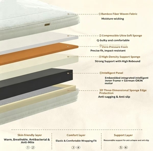 ที่นอนปรับระดับไฟฟ้าอัจฉริยะ AISLUMBERX พร้อมระบบนวด ควบคุมผ่านแอพและรีโมท มอเตอร์เงียบ ใช้ได้ทั้งในห้องนอนและโรงพยาบาล - Product Image 5