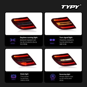 Feux de voiture TYPY pour Benz Classe C W204 Feux arrière 2007-2014 LED Projecteur Feux arrière Feux de jour Accessoires automobiles - Product Image 3