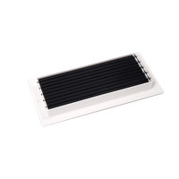 Grille de retour d'air moderne carrée en aluminium et acier thermolaqué durable pour système de climatisation, extérieur, salon, entrepôt, atelier, usine