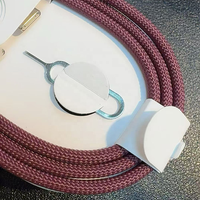 Kabel USB C ke USB C PD 60W Pengisian Cepat 1M Anyaman Kepang untuk Pengisi Daya iPhone 15 16 17 dengan Kemasan