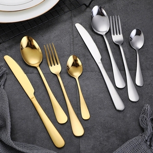 Juego de Cubiertos de Acero Inoxidable YF 1010, Cubiertos Dorados de Oro y Plata al por Mayor - Product Image 6