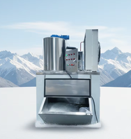 Fabricante Chino Haiyue, Máquina de Hielo en Escamas de 1 y 2 Toneladas, Máquina Comercial para Hacer Hielo en Escamas para Mariscos y Bebidas Frías