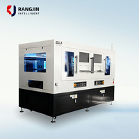 Machine de distribution automatique PLC de haute précision Ranjin à double module axe XYZ, système de positionnement par vision à 4 vannes pour colle électronique