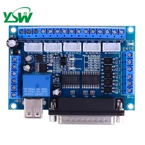 5 Axis breakout board Driver board MACH3 CNC engraving machine with optical coupler for stepper motor drive controller