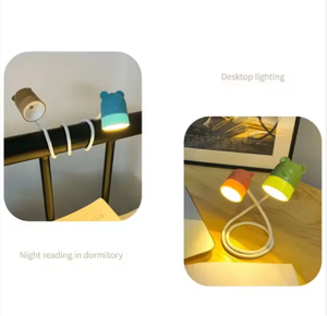 Lámpara de lectura de protección ocular ajustable a precio <span class=keywords><strong>barato</strong></span>, luz de cuello de <span class=keywords><strong>libro</strong></span> Led Vertical colgante con pilas para niños - Product Image 6