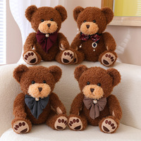 Teddybeer Pop Met Strik Zacht En Schattig Pluche Cartoon Metgezel Knuffel Beer Mispel Knuffel Dier Pp Katoen Gevuld