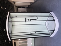 Cabine de douche avec porte coulissante en verre de style moderne 9090 avec cadre en aluminium poli pour hôtels et salles de bain